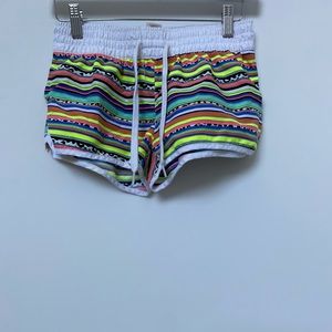 OP colorful stripe shorts